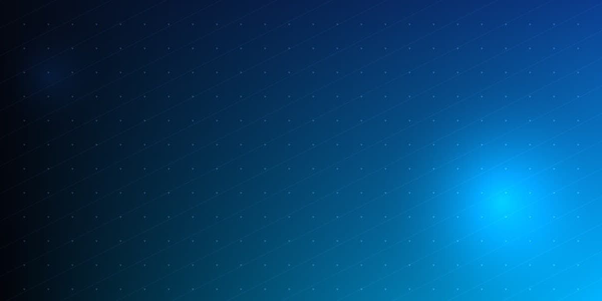 Drum luminos abstract care pornește dintr-o rețea de noduri și se deschide către un orizont albastru, sugerând început, acțiune și direcție.